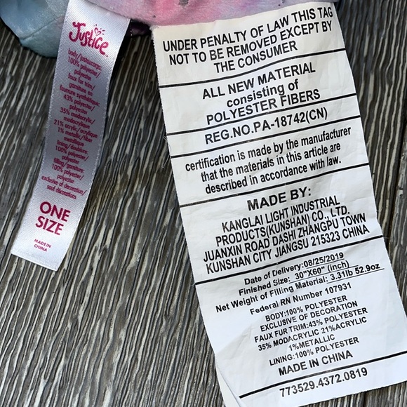 Justice Unicorn Sleeping Bag - Picture 5 of 10